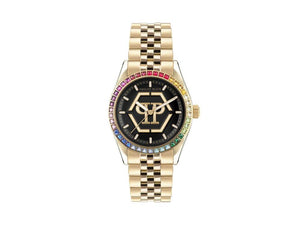 Philipp Plein Date Superlative Lady Quartz Watch, PVD Gold, 38 mm, PW2BA0623