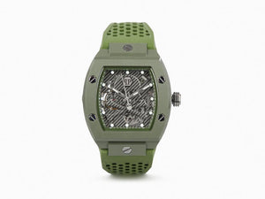 Philipp Plein The Skeleton Ecoceramic Automatic Watch, Green, 44 mm, PWVBA0223