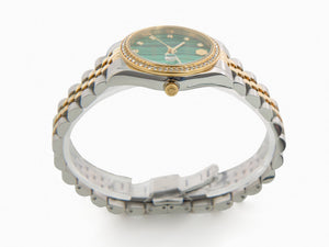 Philipp Plein Date Superlative Quartz Watch, PVD Gold, Green, 34 mm, PWYAA0523