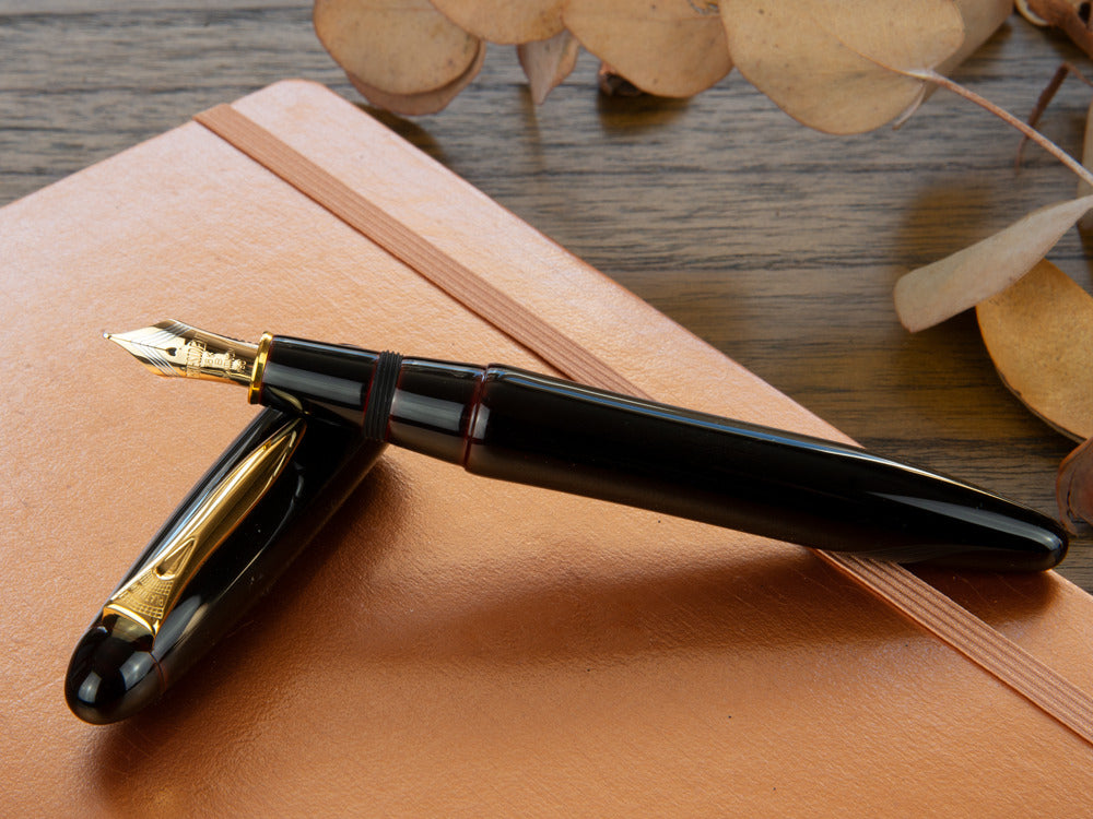 Platinum Izumo Fountain Pen, Red, Ebonite, Tamenuri PIZ-55000-28