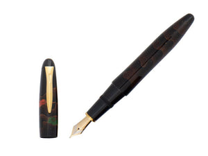 Platinum Izumo Fountain Pen, Black,Ginsen Yakumo, Maki-e