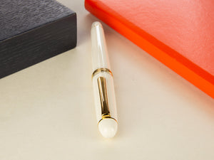 Platinum Century Chenonceau White Fountain Pen, Resin, PNB-15000A-2