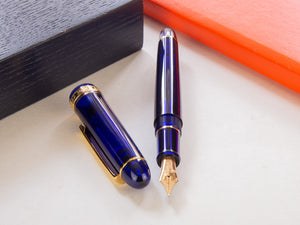 Platinum Century Chartres Blue Fountain Pen, Resin, PNB-15000A-51