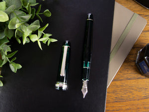 Platinum Century Laurel Green Fountain Pen, Resin, PNB-18000CR-41