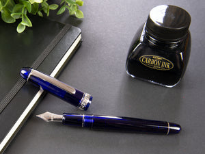 Platinum Century Fountain Pen, Resin, Chrome Trim, PNB-18000CR-51