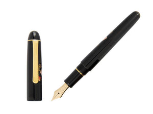 Platinum Urushi Maki-e Fountain Pen, Resin and lacquer, Senmen