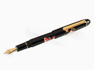 Platinum Urushi Maki-e Fountain Pen, Resin and lacquer, Senmen