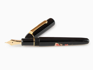 Platinum Urushi Maki-e Fountain Pen, Resin and lacquer, Senmen