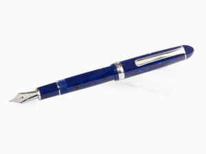 Platinum Celluloid Fountain Pen Midnight Ocean, Rhodium trim