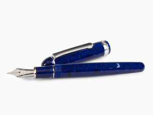 Platinum Celluloid Fountain Pen Midnight Ocean, Rhodium trim