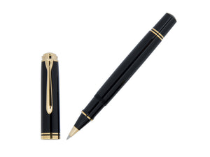 Pelikan Souverän R800 Rollerball pen, Black Resin, Gold trim, 997643