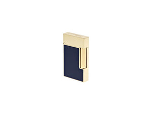 S.T. Dupont Ligne 2 Cling Lighter, Lacquer, Gold trim, Blue, C16457