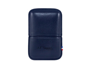 S.T. Dupont Ligne 2 Lighter Case, Full-grain Cowhide, Soft, Blue, 183073