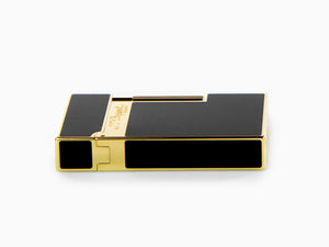 S.T. Dupont Ligne 2 Lighter, Lacquer, Gold trim, Black, 016884