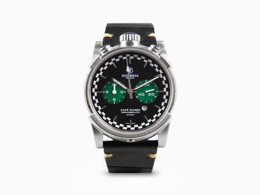 Scuderia Café Racer Quartz Watch, Black, 44 mm, Limited Edition, CS10162/LE
