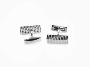 S.T. Dupont Diamond Head Cufflinks, Palladium, Polished, Silver, 005567