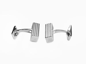 S.T. Dupont Diamond Head Cufflinks, Palladium, Polished, Silver, 005567