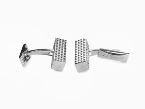 S.T. Dupont Diamond Head Cufflinks, Palladium, Polished, Silver, 005567