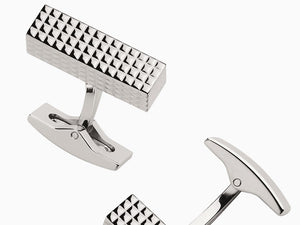 S.T. Dupont Diamond Head Cufflinks, Palladium, Polished, Silver, 005567