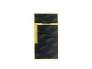 S.T. Dupont Biggy Monogram 1872 Lighter, Black, Limited Edition, 025079