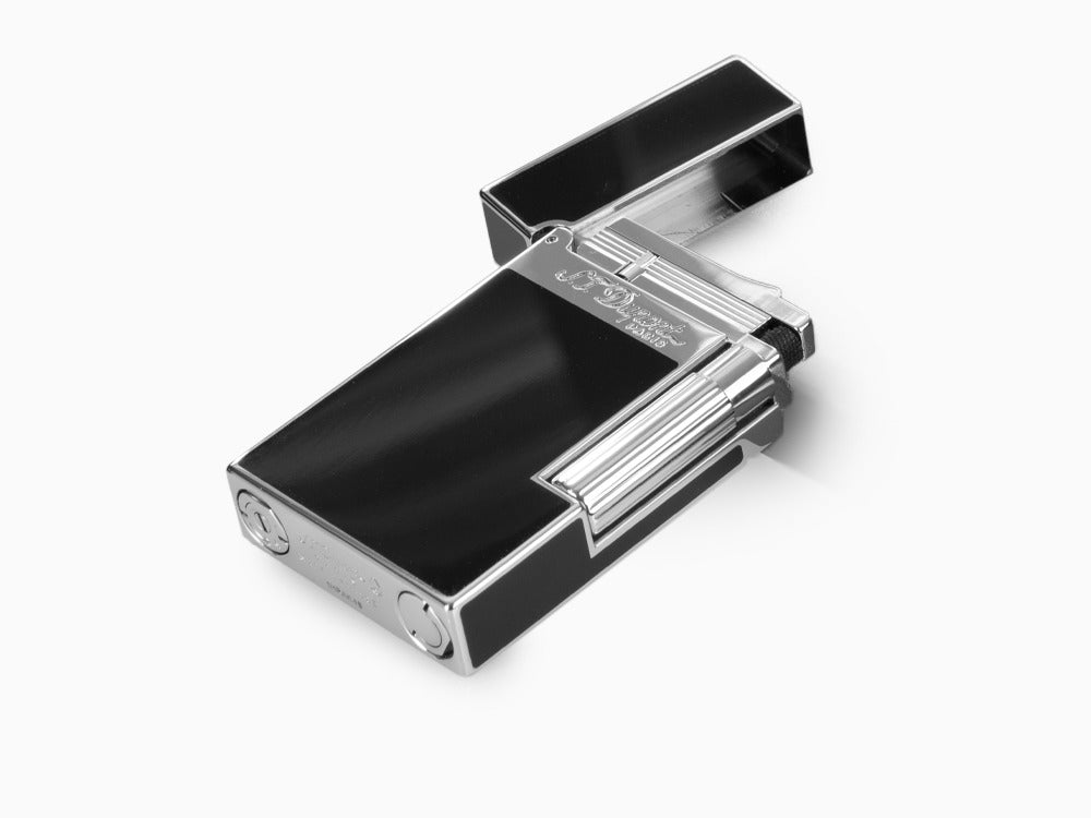 S.T. Dupont Ligne 2 Lighter, Lacquer, Palladium trim, Black, 016296