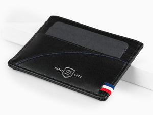 S.T. Dupont Défi Millennium Credit card holder, Leather, Black, 6 Cards, 172004