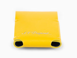 S.T. Dupont Minijet Lighter Case, Leather, Soft, Yellow, 183053