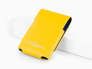 S.T. Dupont Minijet Lighter Case, Leather, Soft, Yellow, 183053