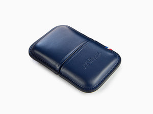 S.T. Dupont Ligne 2 Lighter Case, Full-grain Cowhide, Soft, Blue, 183073