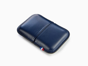 S.T. Dupont Ligne 2 Lighter Case, Full-grain Cowhide, Soft, Blue, 183073