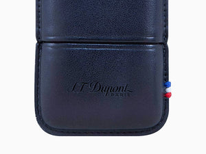 S.T. Dupont Ligne 2 Lighter Case, Full-grain Cowhide, Soft, Blue, 183073