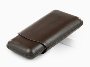 S.T. Dupont Atelier Brown Cigar Case, Triple, Leather, Brown, 183142