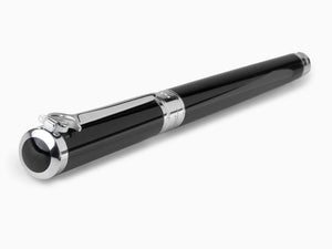 S.T. Dupont Sword Fountain Pen, Lacquer, Palladium trim, Black, 290102