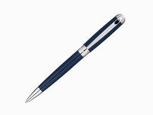 S.T. Dupont New Line D Medium Ballpoint pen, Lacquer, Guilloche, Blue