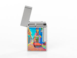 S.T. Dupont Ligne 2 Havana Lighter, Platinum, C16389