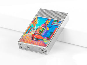 S.T. Dupont Ligne 2 Havana Lighter, Platinum, C16389