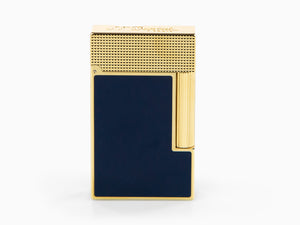 S.T. Dupont Ligne 2 Cling Lighter, Lacquer, Gold trim, Blue, C16457