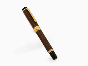 Sailor Precious Wood Kabazaiku Fountain Pen, Cherry Wood, 24K Gold