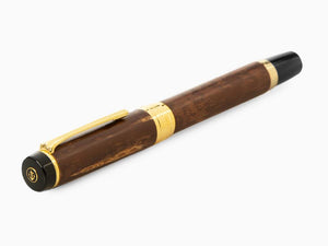 Sailor Precious Wood Kabazaiku Fountain Pen, Cherry Wood, 24K Gold