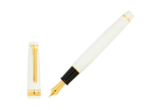 Sailor Professional Gear Slim Gold Fountain Pen, White, 11-1221-410