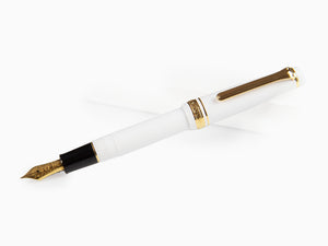 Sailor Professional Gear Slim Gold Fountain Pen, White, 11-1221-410