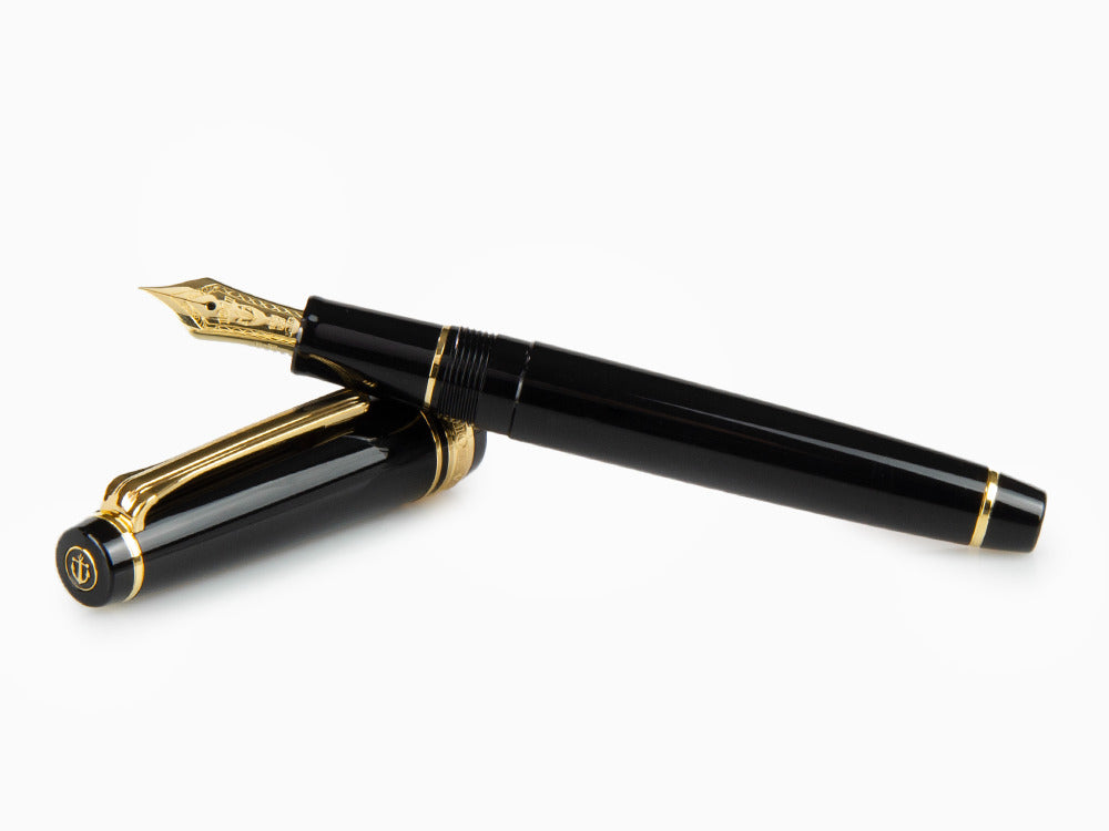 Sailor Professional Gear Slim Gold Fountain Pen, Black, 11-1221 