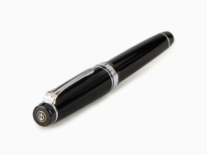 Sailor Professional Gear Silver Fountain Pen, Black, Chrome, 11-2037-420