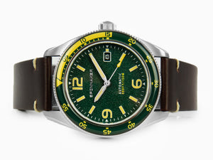 Spinnaker Fleuss Lagoon Green Automatic Watch, Green, 43 mm, 15 atm, SP-5055-0C