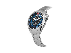 Tonino Lamborghini Shock Abs Quartz Watch, Blue, 42 mm, Bracelet, TLABSB-SS-B