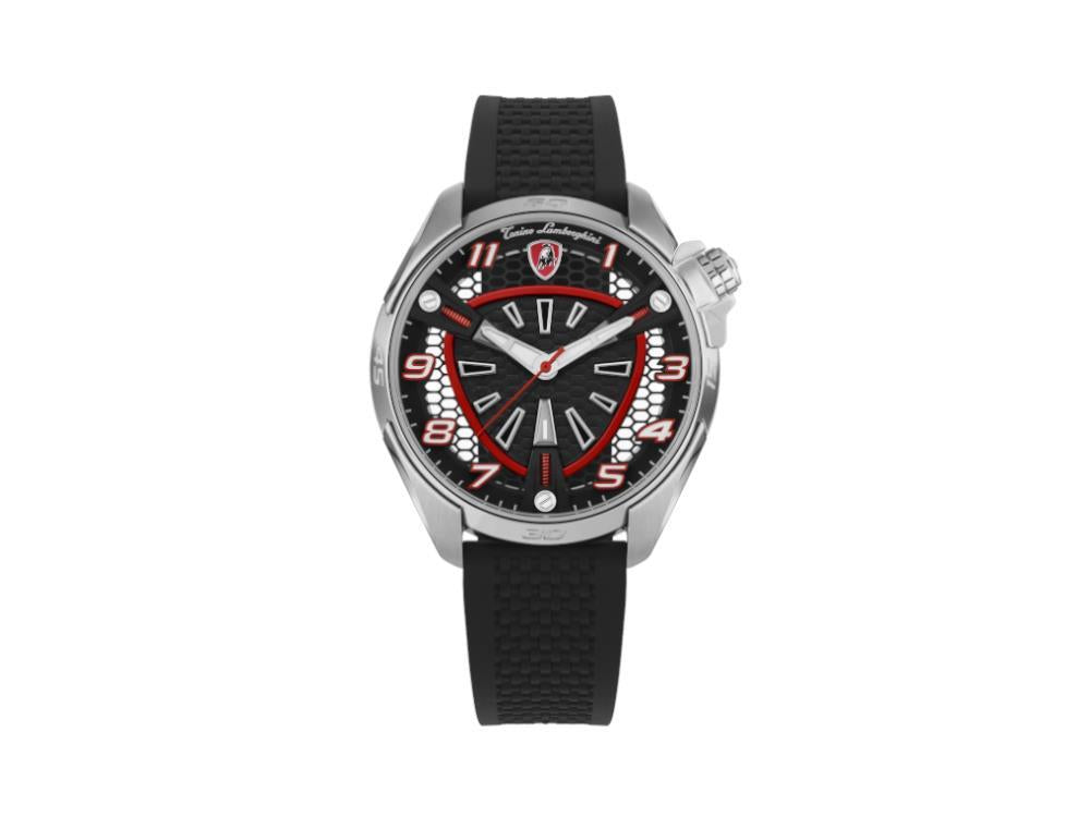 Tonino Lamborghini Shock Abs Quartz Watch, Red, 42 mm, TLABSR-SS-R