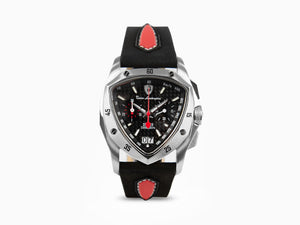 Tonino Lamborghini New Spyder Quartz Watch, Black, 43 mm, Chronograph, TLF-A13-1