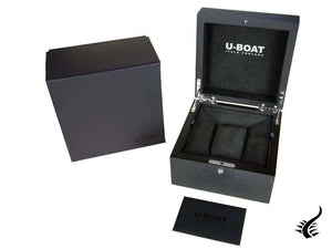 U-Boat Capsoil Chrono DLC Quartz Watch, Stainless Steel, PVD, Black, 45 mm, 8109