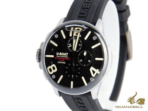 U-Boat Capsoil Chrono SS Quartz Watch, Stainless Steel 316L, Black, 45mm, 8111/A