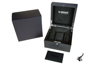 U-Boat Capsoil Chrono SS Quartz Watch, Stainless Steel 316L, Black, 45mm, 8111/A